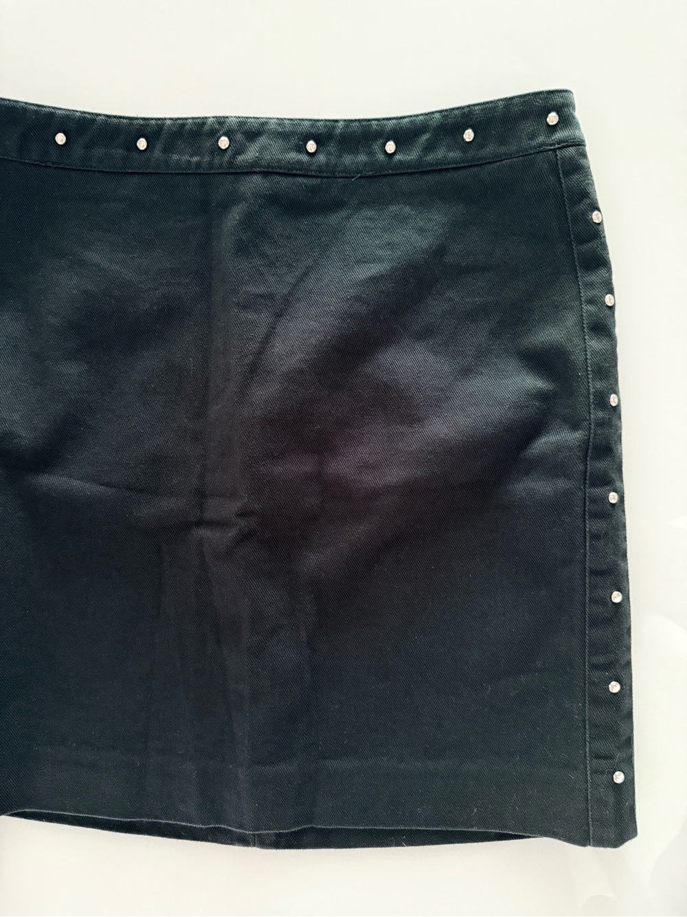 Ralph Lauren Women’s Black Studded Denim Mini Skirt - Size 2 - EUC - 100% Cotton - Picture 13 of 13
